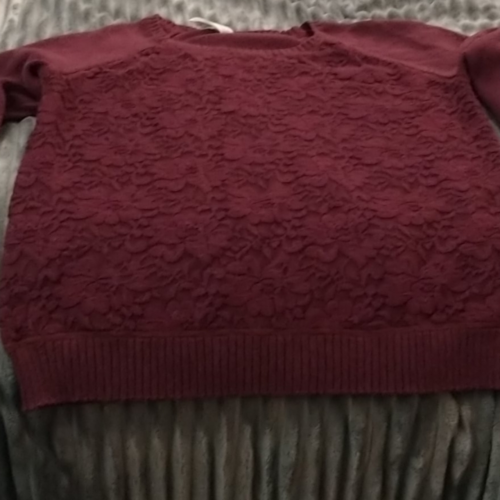 Aeropostale Lace Front Sweater